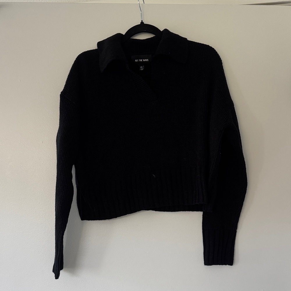 Revolve all the ways Black Sweater